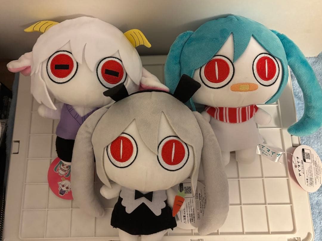 ピノキオピー　アイマイナ　ぬいぐるみ3こセット