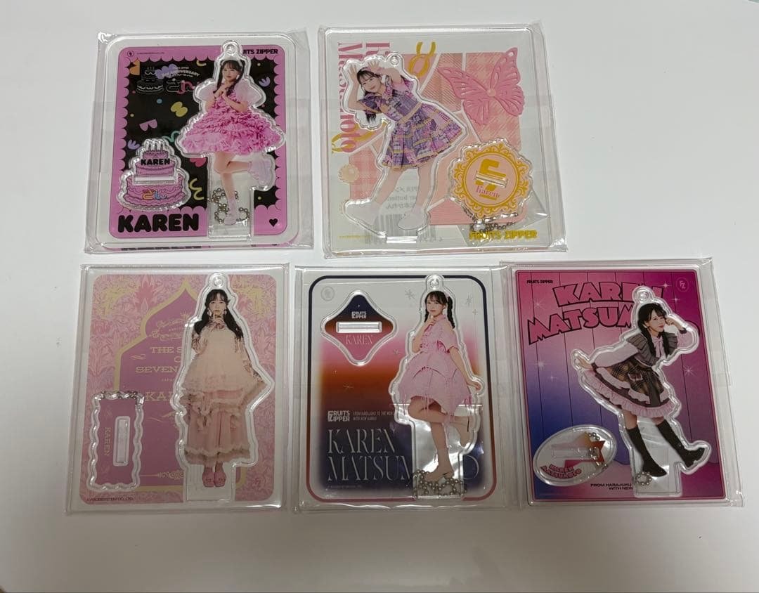 FRUITS ZIPPER 松本かれん　アクキー、アクスタセット